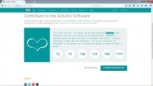 Wer möchte, kann das Arduino-Projekt mit einer Spende unterstützen